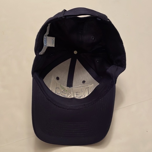 Port & Company Naked juice navy cap. Front embroidered logo, back strap - Picture 15 of 16